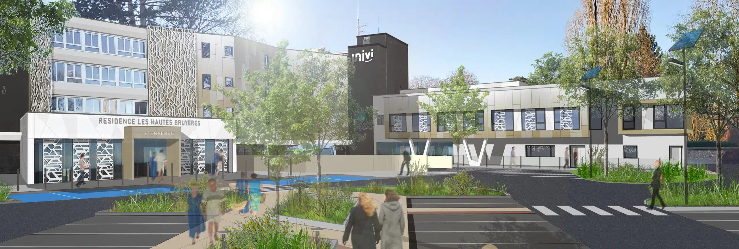 Photo du projet de la réhabilitation et extension de l'Ehpad des "Hautes bruyères" à Bonsecours dans le 76