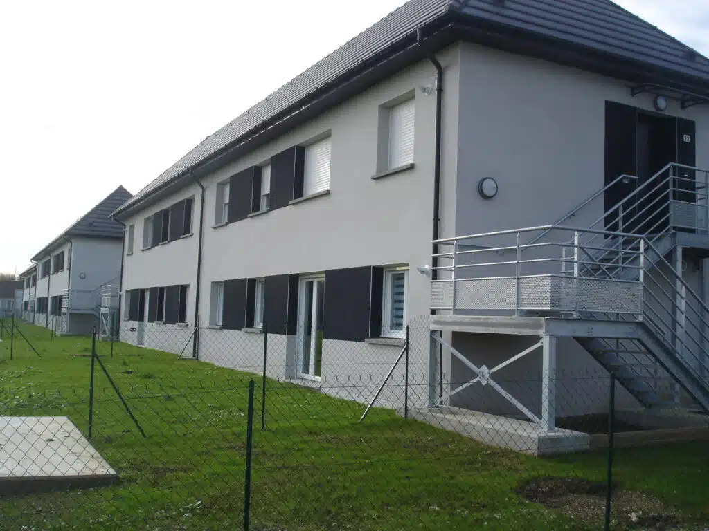 Photo des logements collectifs et individuelles sur Gricourt dans le 02